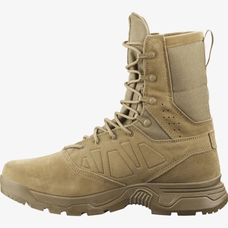 Brown Salomon Guardian Climasalomon Waterproof Men's Tactical Boots | IE SG5739